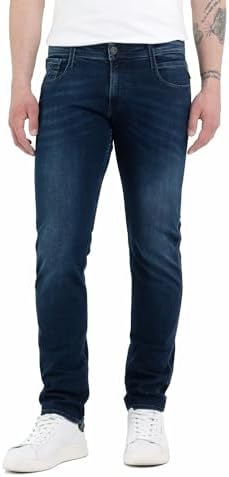 Replay Herren Jeans Anbass Slim-Fit mit Comfort Stretch