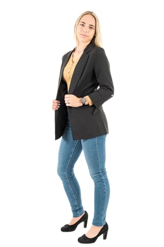 ONLY Onlkayle-orleen Blazer TLR Noos 3/4, Noir, 40 Femme