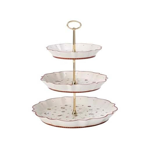 Villeroy & Boch Toy's Delight Etagere, Premium Porzellan, Weiß/Rot