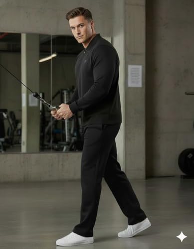 Image of Volex Men Full Sleeve T-Shirt and Jogger Set|Track Suit for Men | Sports Wear Gym Running Jogging Walking Workout Outfit | Full Sleeve T Shirt with Jogger Track Pant Lower