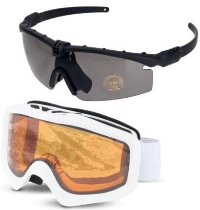 Lunettes tactiques anti-buée performantes pour le ski OTG et le cyclisme