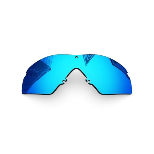 Lentes de reposição polarizadas de 1,6 mm para óculos de sol Oakley Si M Frame 2.0/3.0, proteção UV, lente espelhada escura, peças de reparo e kit (azul gelo)
