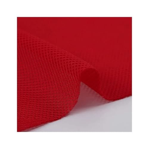 Lautsprecher Grill Tuch Stoff La tappezzeria fai da te in tessuto a rete 3D traspirante tinta unita rende il panno di copertura della rete insonorizzato antipolvere per laltoparlanteRed