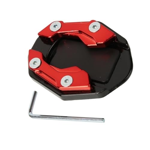 Béquille de moto et vélo : plaque de support latérale rouge pour réparer et stabiliser
