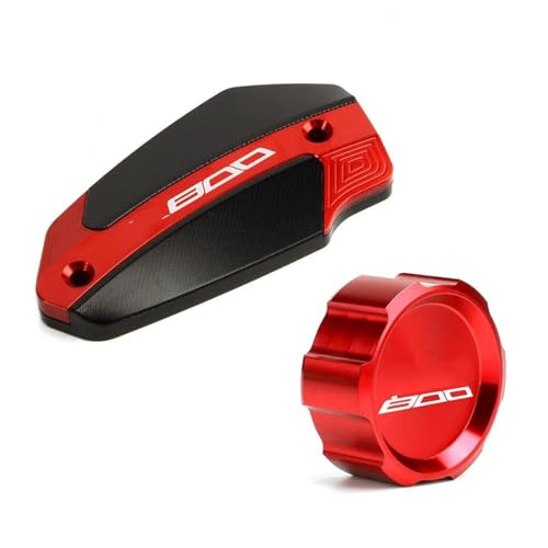 Tapa de líquido de frenos para Kawasaki Z800 con acabado premium rojo delantero y trasero