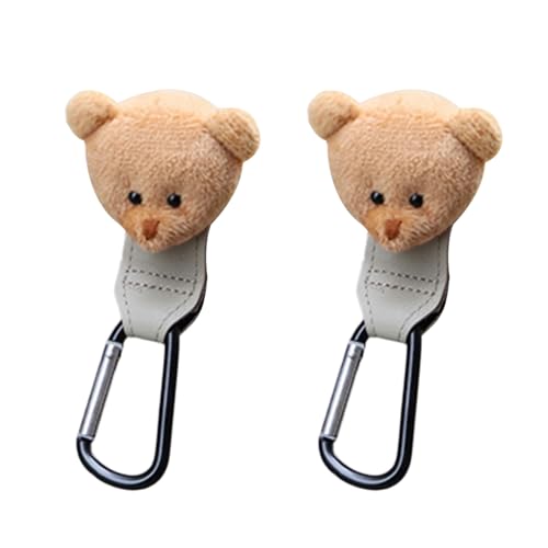 2 ganchos antideslizantes para cochecito de bebé, organizador para bolsa de pañales, bolso de mamá, bonito gancho para cochecito de bebé