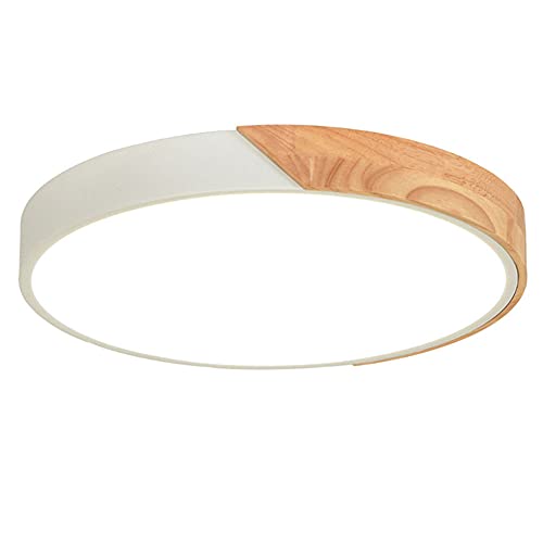 Lampe de salon au design créatif en métal blanc et finitions bois noble