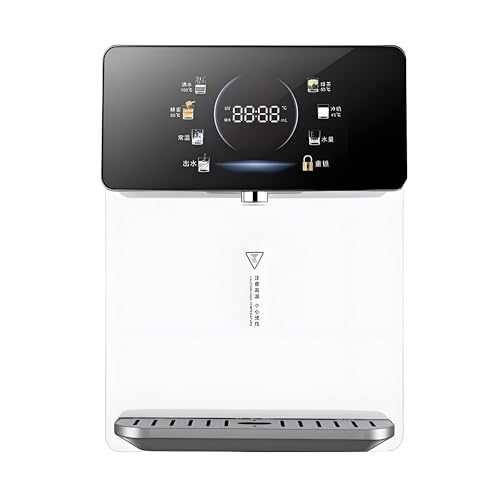 FHRKA Dispensador de Agua Mural de 2200 W con Bloqueo de Seguridad, Temperatura Ajustable, Pantalla táctil Grande, Agua Caliente 25 L/h. (White)