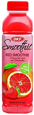 OKF Smoothie, Multi Vitamin Premium New Drink, 16.9 Fluid Ounce (Red Smoothie, 12 Pack)
