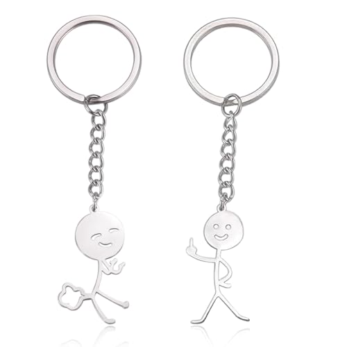 LACHT 2 Piezas Llaveros, Regalos Divertidos, Regalo Amiga, Llaveros Divertidos, Llavero Para Amigos, Llavero Para Parejas, Para Llaves, Decoración, Regalos Para Pareja, Colgantes Para Bolso