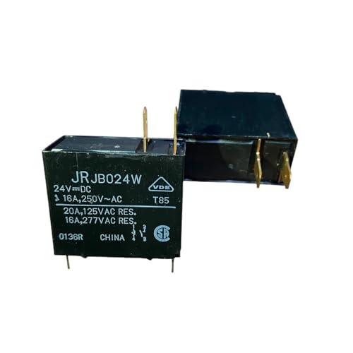 Relais JR JB024W 24 V CC 20 A 4 broches lot de 2 pièces pour commutation de puissance