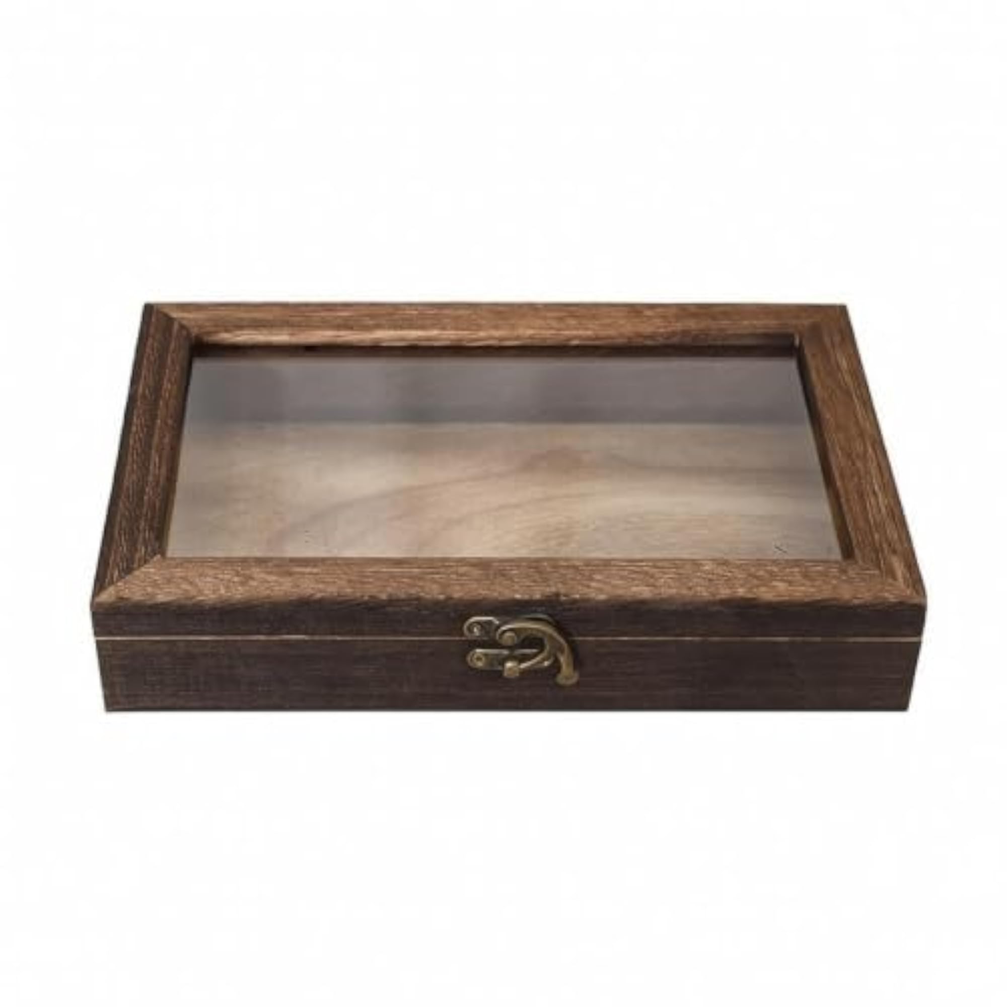 Rectangular Display Case with Clear Top