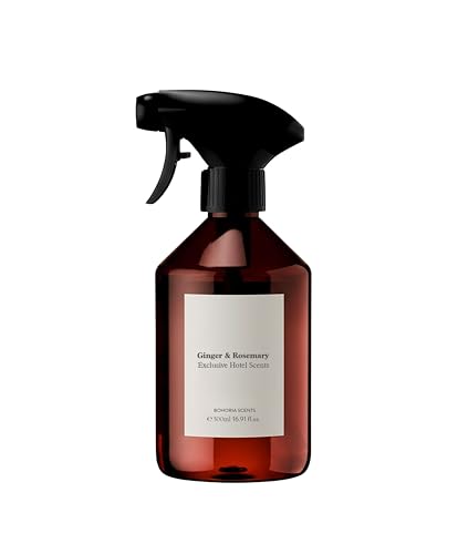 BOHORIA Raumspray Hotel Scents Air Spray 500 ml Raumduft für Boutique Hotel Feeling Home Perfume Lufterfrischer (Ginger & Rosemary)