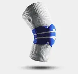 Joelheira Articulada de Compressão M – Suporte para Joelho com Anel de Silicone Patelar e Estabilizadores Laterais – Esportes, Academia, Corrida e Futebol