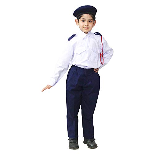 Image of Kaku Fancy Dresses Our Helper Costume for Boys & Girls | Social Helper Doctor, Nurse, Fireman, Postman, Teacher, Farmer Dress For Kids