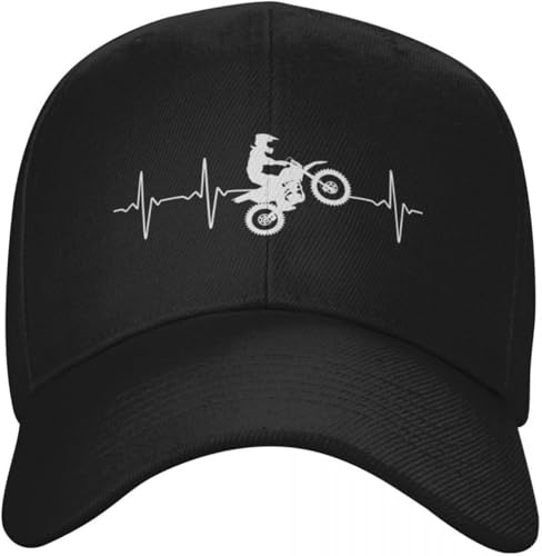 Motocross Cheval d’été Softcross Heartbeat Hat Casual en Coton Doux et Respirant