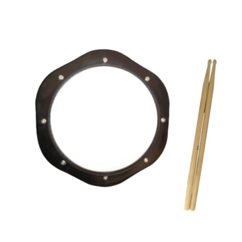 Menolana Drum Pad Silent Portable Percussion Instruments Accessories Drum Training Sturdy with Drum Sticks for Beginners