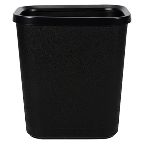 Poubelle automatique en plastique noir 8L pour bureau et cuisine