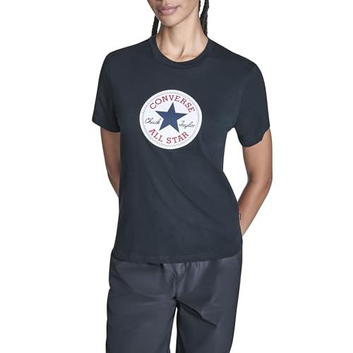 Converse Womens Chuck Logo Tee, Converse Black, Large