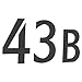 Beslagsboden Mailbox Lettering Number Finish: Stainless Steel, Letters and Numbers: 4