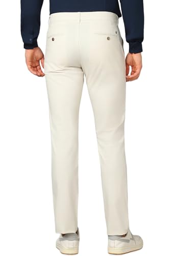 Image of Louis Philippe Men's Slim Fit Mid Rise Trouser