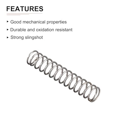 DTGN 0.5x5x25mm(DxADxL) Druckfeder - 10Pack - Gut für Maschinen - Federstahl Erweiterung Feder - Grau