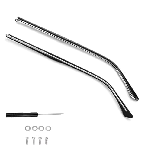 UPIONIC Glasses Replacement Temple Eyeglass Arms Legs Glasses Repair Kit Universal Eyeglasses Replacement with Screws(black)