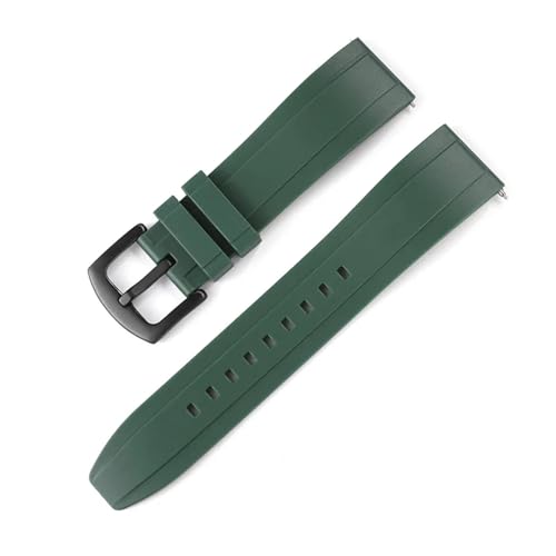 22mm 20mm Fluororubber TPU Strap Silicone Sports Quick Release Bracelet Universal Watch Accessories watchband