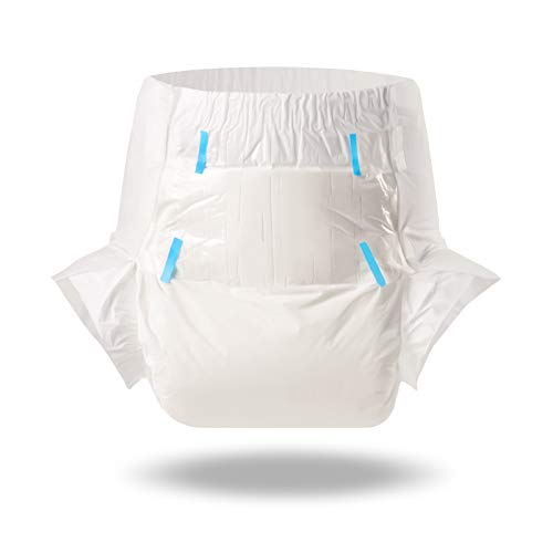 LittleForBig 5500-5800 ml Erwachsenen Windeln 10 Stück - ABDry Weiße Windeln (L)