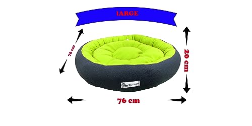 Image of Premium Large Size Dog Bed for Large Dogs and Puppies Anti Skid Bottom Washable Orthopedic Big Dog /cat Beds Neon /Black