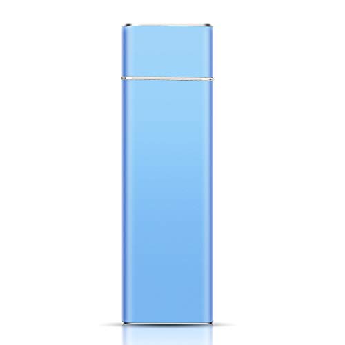 Hard Disk Esterno, Hard Disk 2 tb Esterno USB3.1/Type C Hard Disk per Mac, PC, PS4, Desktop, Laptop, MacBook, Xbox One (2TB,Blu)