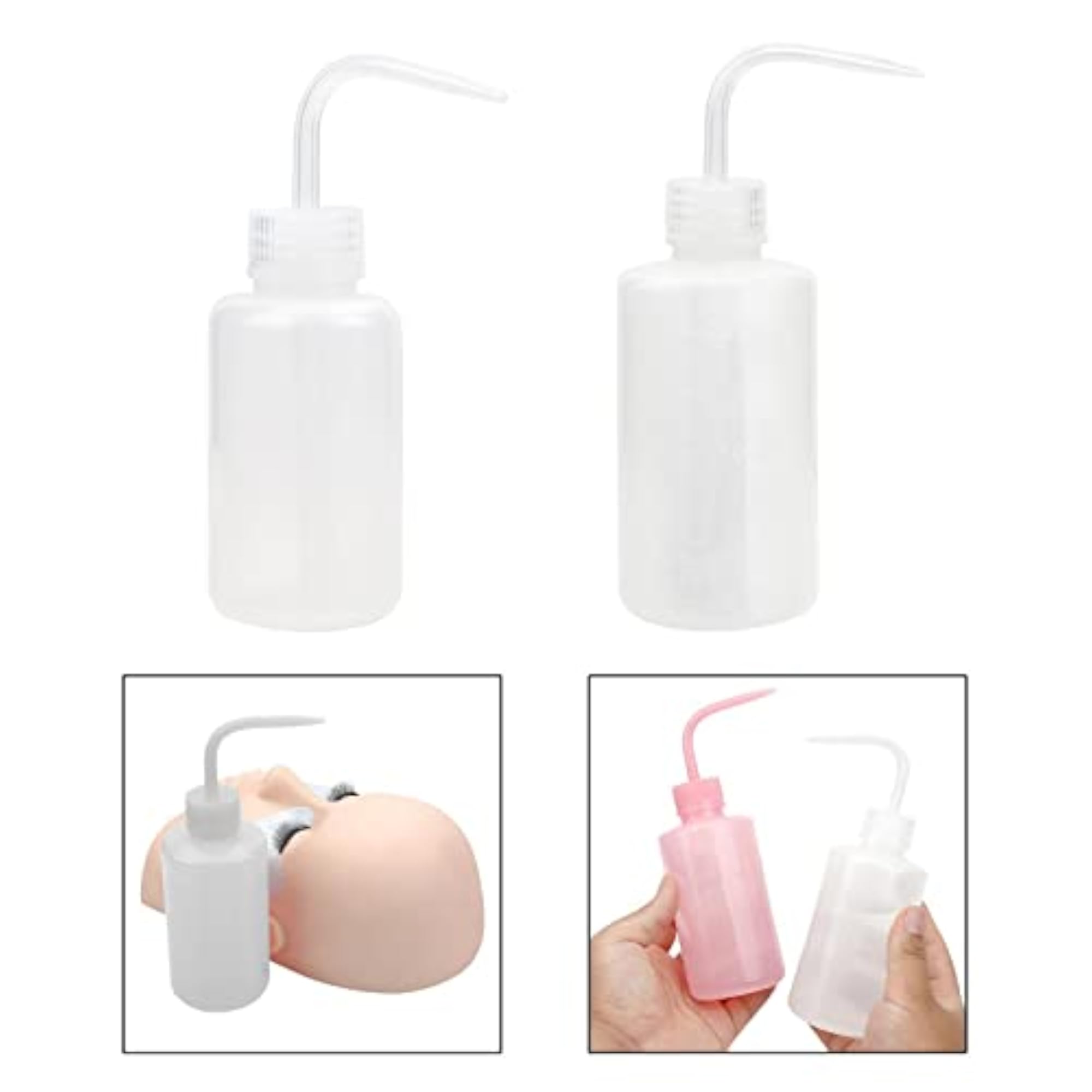 3xWash Bottle with Scale Labels Squeeze Washing Bottle