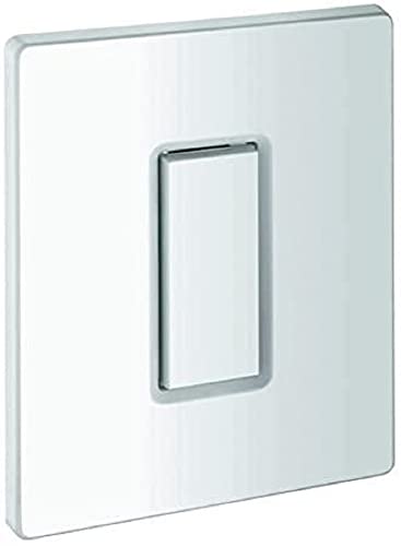 Preisvergleich Produktbild GROHE Abdeckplatte mit Drucktaste (Original Ersatzteil, Langlebig, Robust, Herstellergarantie: 5 Jahre), Alpinweiß, 42377SH0