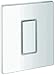 Produktbild GROHE Abdeckplatte mit Drucktaste (Original Ersatzteil, Langlebig, Robust, Herstellergarantie: 5 Jahre), Alpinweiß, 42377SH0