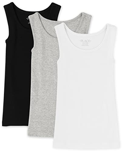 The Children's Place Girls' Basic Ribbed Tank, 3 Pack