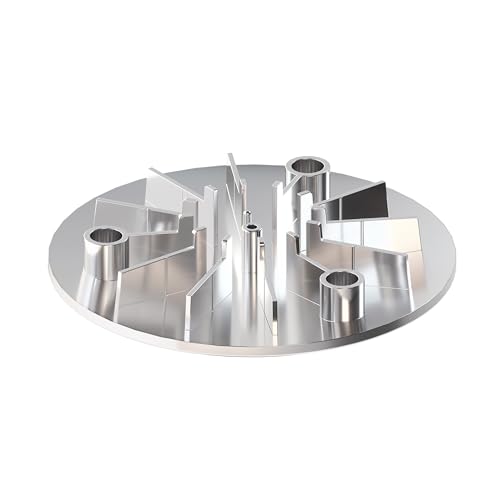 Trapflex Abdeckhaube Ø 115mm aus Kunststoff | Farbe: Chrom | Kompatibel mit Tempoplex Ablaufgarnitur, ersetzt Modell 6964.0