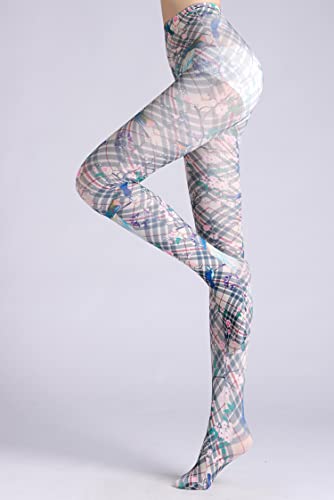 Image of Sahabowi Women Tights, Opaque High Waist Pantyhose, Vintage Control Top Stockings