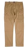 J.Crew Men's 770 Straight Fit Stretch Cargo Pants (33/32, Honey Brown)
