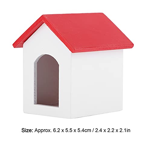 Dilwe Puppenhaus Zwinger, Verbundholz 1:12 Puppenhaus Miniatur Haustierhaus, Puppenhaus Dekoration Szene(Kleines Haus… – Bild 3