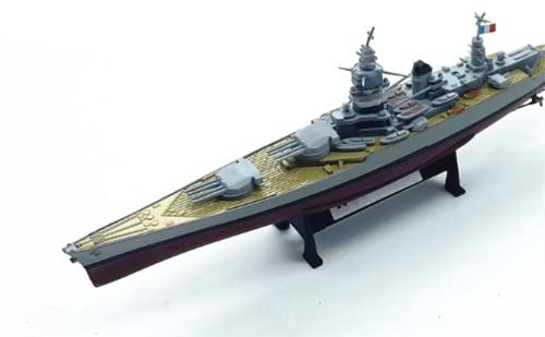 Amer Wwii French Battleship Dunkirk 1/1000 Diecast Ship Pre-Built Model #TOP1