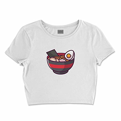 T-Shirt Court Blanc pour Femme en Taille M Bdwtswi-100382-m vêtement basique chic