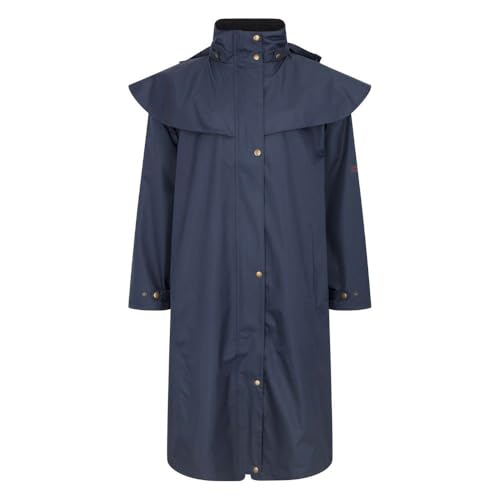 WALKER AND HAWKES - Ladies Waterproof Full Length Salsbury Cape Coat - Navy - 18