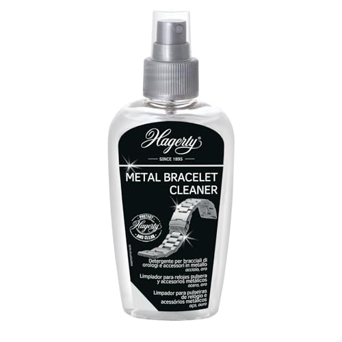 Hagerty Metal Bracelet Cleaner | Limpiador para acero inoxidable,oro,etc.| Suave producto de limpieza de complementos como correas de relojes de metal y pulseras | Limpieza y cuidado rápido y duradero