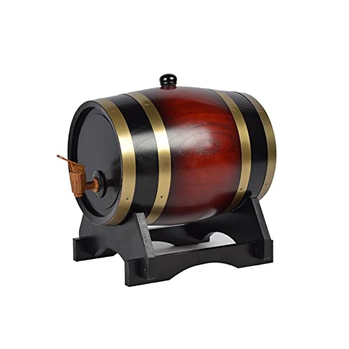 hem Ek åldrande Fat För Whisky, Bourbon, Rom, Scotch, Tequila, Vin, Varm Sås, ättika, Etc - 3 Liter / 5 Liter / 10 Liter Storlekar Ek Fat (rödbrun)(Size:5L)