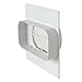La ventilación pmv157100b placa para detección a pared de tubo rectangular a redondo con válvula de no retorno, 150 x 70 mm – 100 mm