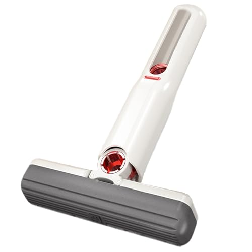 Mopa pequeña autosqueeze – Mopa pequeña portátil, fácil de lavar a mano, fuerte absorbente para espacios, baño, cocina, vajilla, vidrio de escritorio