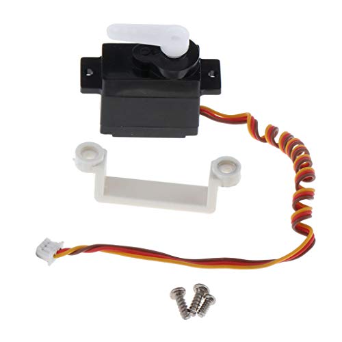 Bonarty 2 x Metal Servo Steering Gear Servo for WLtoys XK X450.0010 RC Aircraft Helicopter Model Steering Part Accessories Micro RC Servo - Thumbnail 3
