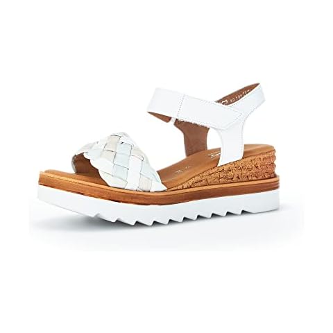 Gabor Sandalias de cuña Bianco Light Mint Creme Cover