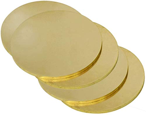 Plaque en laiton ronde H62 de 30 mm et épaisseur 1,5 mm pour petits travaux de métallurgie