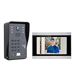 MOMCO Portero automático para hogar, videoportero, Timbre con Tarjeta de cámara 1080P, Cerradura electrónica, desbloqueo, conversación